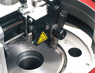 Flange facing machine